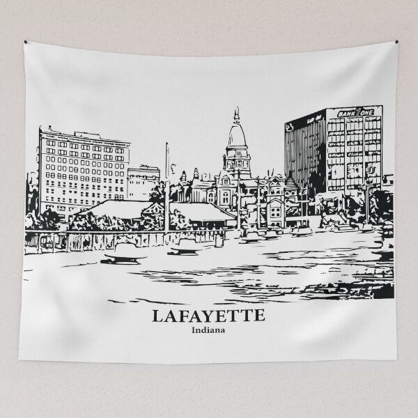 Item preview, Lafayette - Indiana designed and sold by Lakeric Cityscapes.