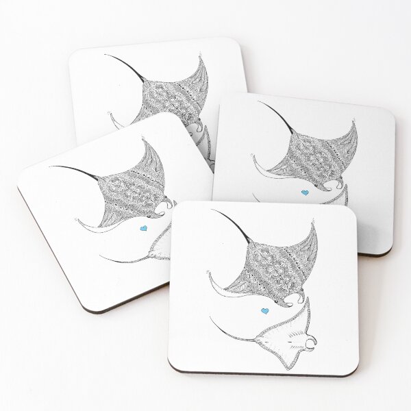 Item preview, Double Manta Blue Heart designed and sold by Wildink88.