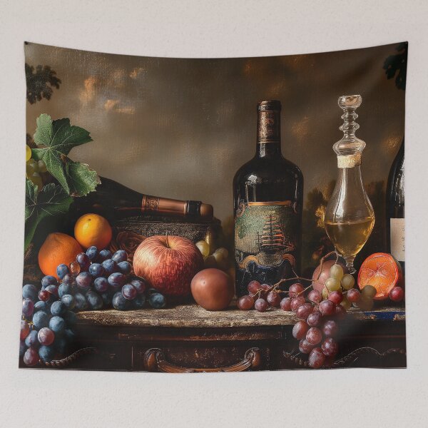 Item preview, 17th Century Charcuterie with Wine and Fruit. designed and sold by dstarj.