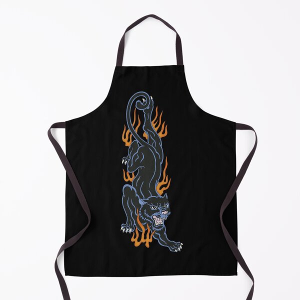 Item preview, Flaming Jaguar 90s Flash Tattoo designed and sold by Arcane Orchid.