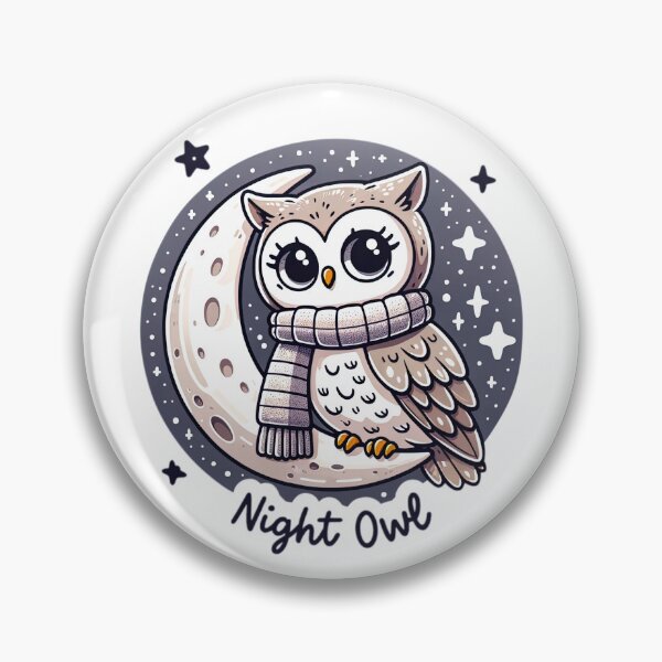 Item preview, Embrace Your Inner Night Owl with this Adorable Illustration! designed and sold by jgvisualarts.