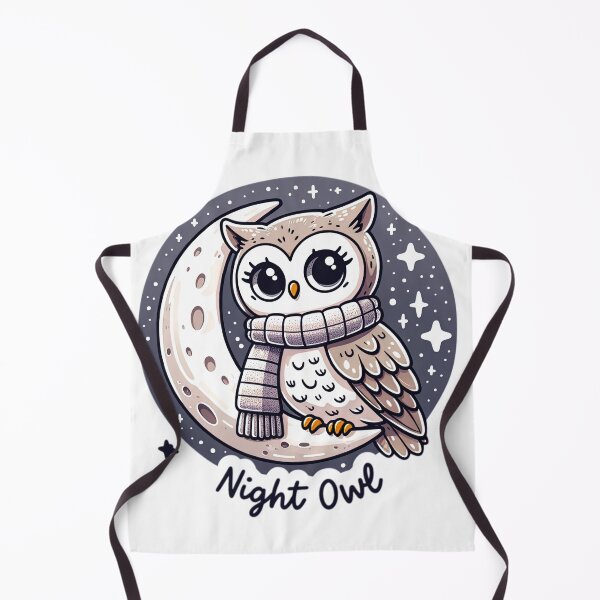 Item preview, Embrace Your Inner Night Owl with this Adorable Illustration! designed and sold by jgvisualarts.
