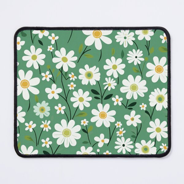 Item preview, Green White Flower Pattern Aesthetic Marguerite Blasingame Jan Berenstain designed and sold by SMARTKIT DESIGNAGENCY.