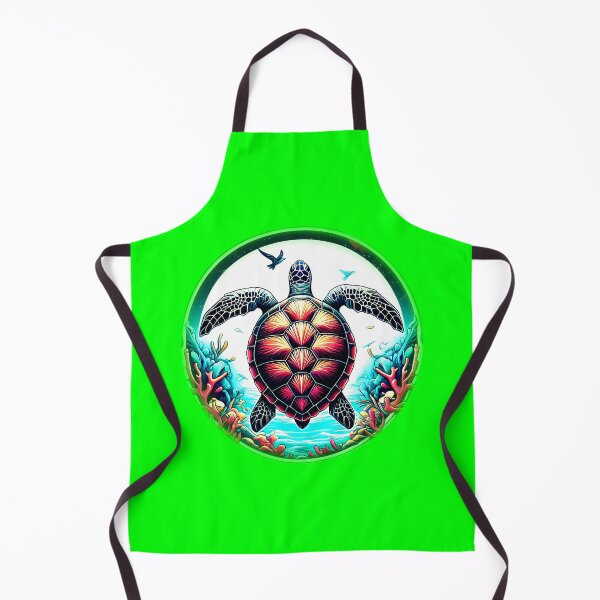 Item preview, REEF SEA TURTLE - #00FF00 designed and sold by Marlon Oseguera.