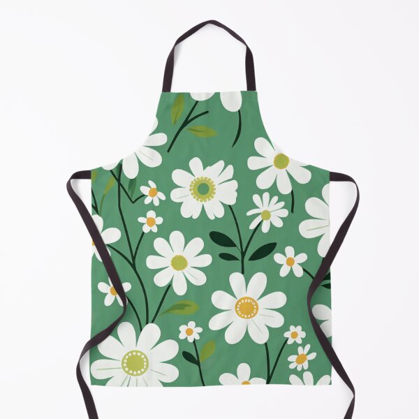 Item preview, Green White Flower Pattern Aesthetic Marguerite Blasingame Jan Berenstain designed and sold by SMARTKIT DESIGNAGENCY.
