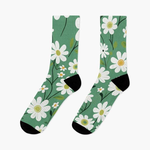 Item preview, Green White Flower Pattern Aesthetic Marguerite Blasingame Jan Berenstain designed and sold by SMARTKIT  DESIGNAGENCY.