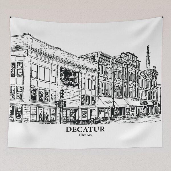 Item preview, Decatur - Illinois designed and sold by Lakeric Cityscapes.