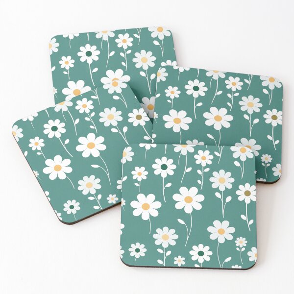 Item preview, Green White Flower Pattern Spring Aesthetic Marguerite Blasingame Jan Berenstain designed and sold by SMARTKIT  DESIGNAGENCY.