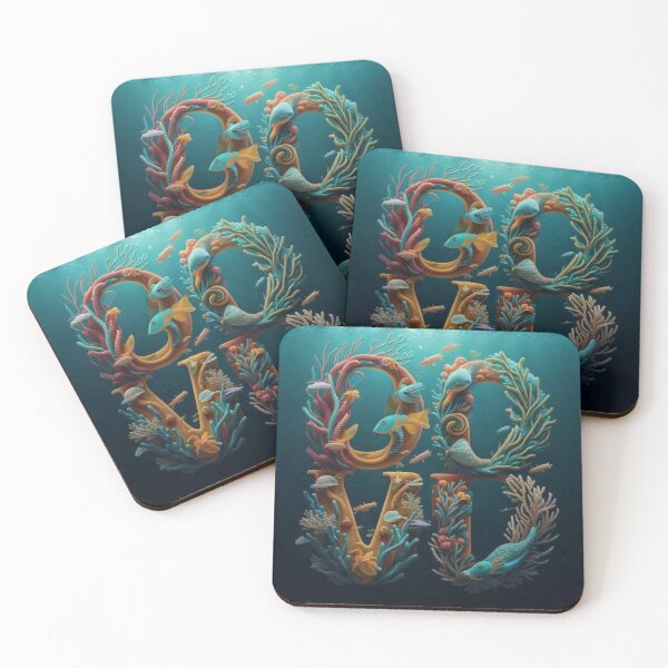 Item preview, Letters from the underwater world designed and sold by Galart58.