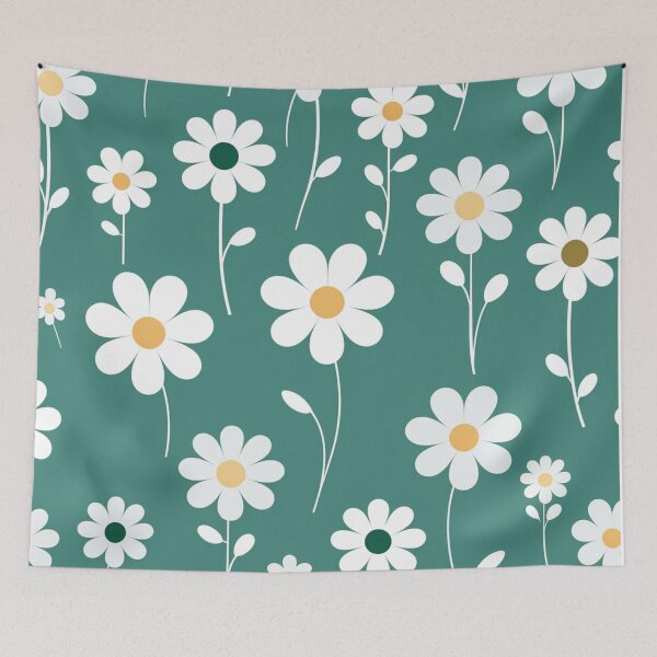 Item preview, Green White Flower Pattern Spring Aesthetic Marguerite Blasingame Jan Berenstain designed and sold by SMARTKIT  DESIGNAGENCY.