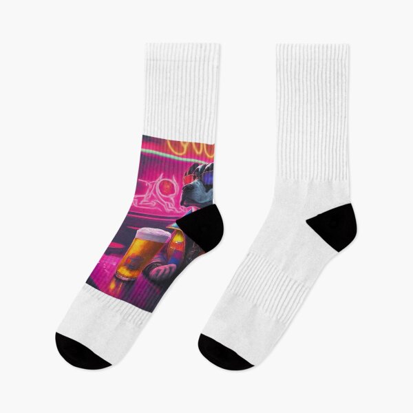Item preview, Paws & Whiskers Bar: Neon Nights Edition designed and sold by GAGGAofficial.