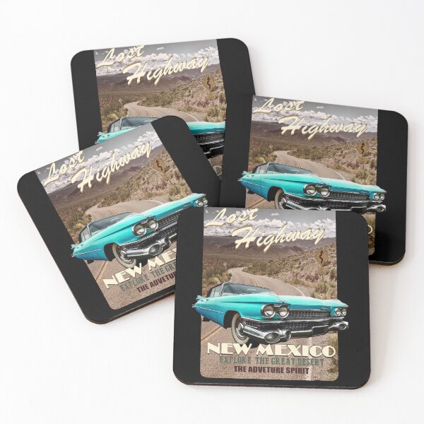 Item preview, Lost Highway New Mexico: Vintage Turquoise Car Graphic Tee designed and sold by Chonguissa Fashion.