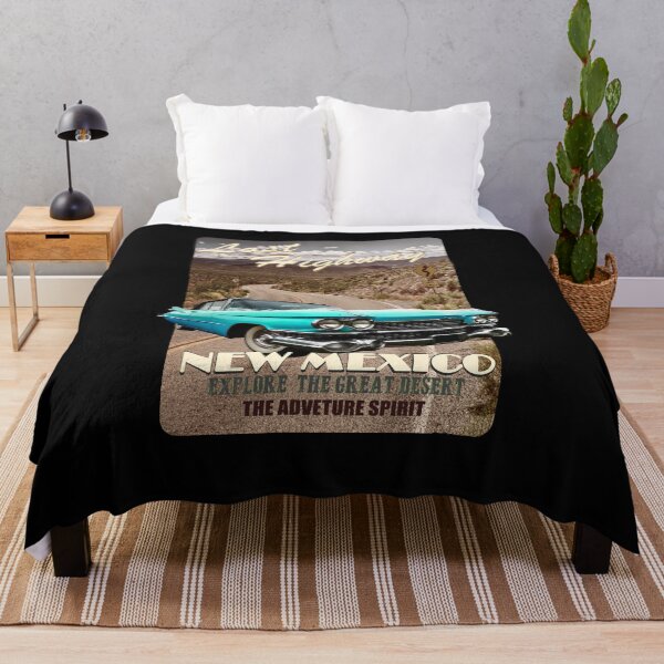 Item preview, Lost Highway New Mexico: Vintage Turquoise Car Graphic Tee designed and sold by Chonguissa Fashion.