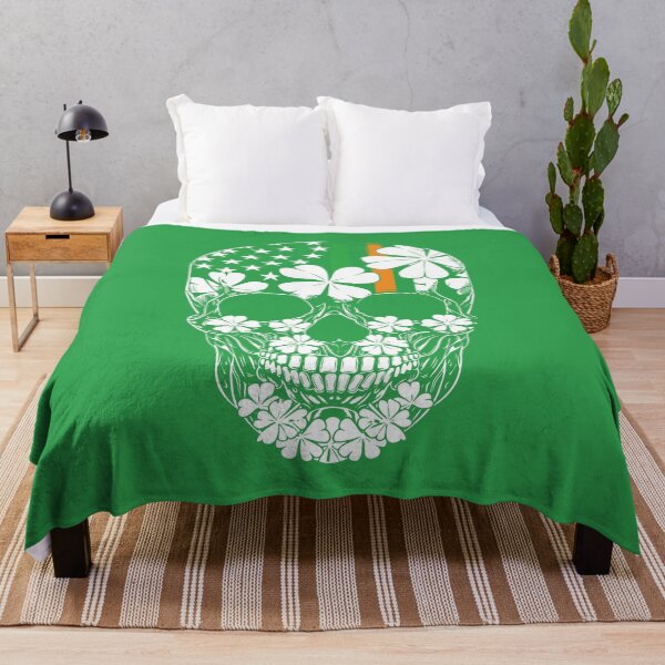 Item preview, Irish Skull Flag St Patrick’s Day designed and sold by Wild-Co.