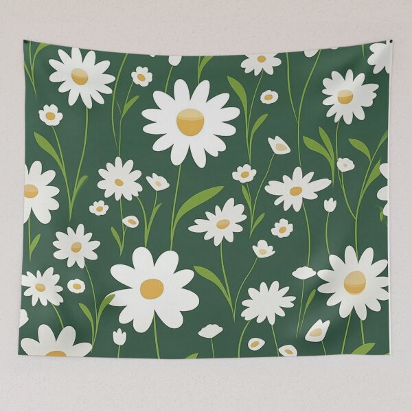 Item preview, Green White Flower Pattern Spring Aesthetic Marguerite Blasingame Jan Berenstain designed and sold by SMARTKIT  DESIGNAGENCY.