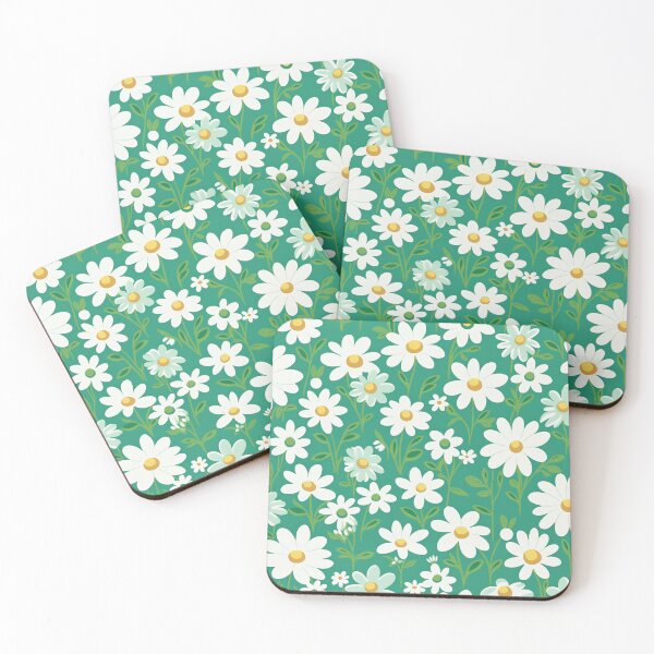 Item preview, Green White Flower Pattern Spring Aesthetic Marguerite Blasingame Jan Berenstain designed and sold by SMARTKIT  DESIGNAGENCY.
