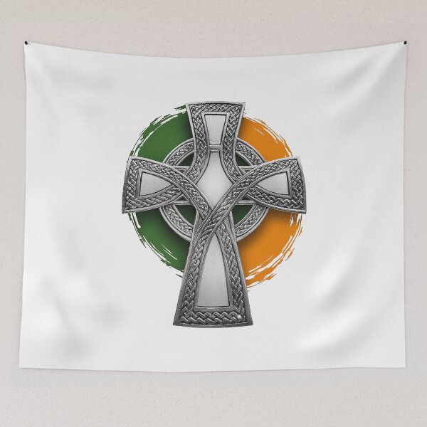 Item preview, Irish Republican Celtic Cross with Irish Tricolour designed and sold by REAL IRISH GIFTS.