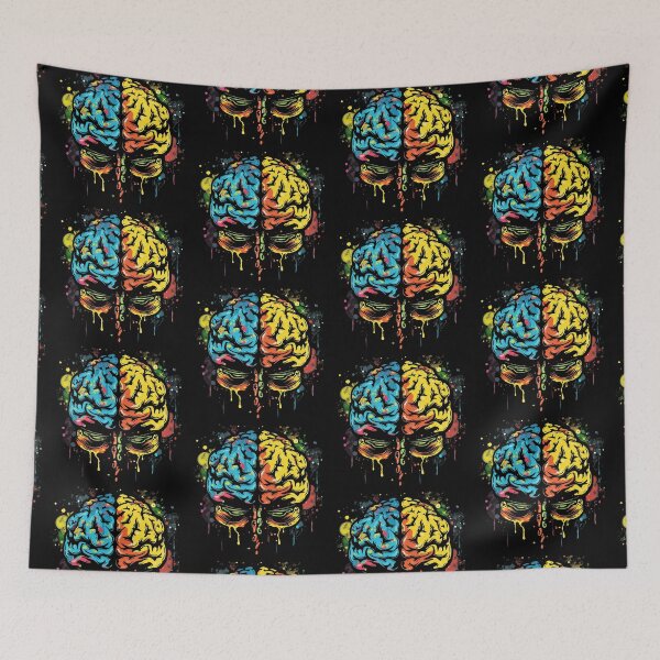 Item preview, ADHD Brain with tired eyes designed and sold by DreamVibeShirt.