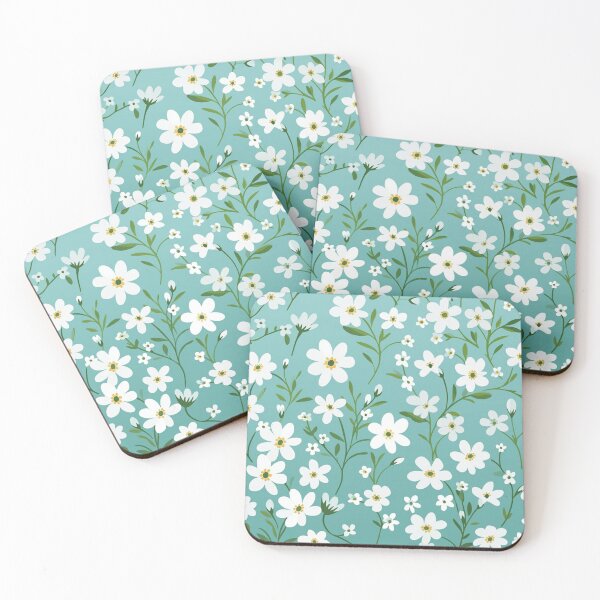 Item preview, Green White Flower Pattern Spring Aesthetic Marguerite Blasingame Jan Berenstain designed and sold by SMARTKIT  DESIGNAGENCY.