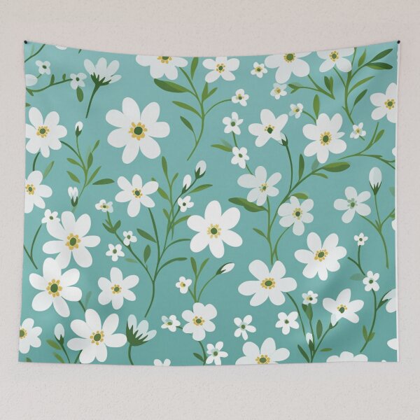 Item preview, Green White Flower Pattern Spring Aesthetic Marguerite Blasingame Jan Berenstain designed and sold by SMARTKIT  DESIGNAGENCY.