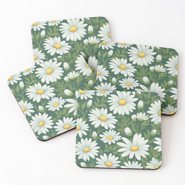 Item preview, Green White Flower Pattern Spring Aesthetic Marguerite Blasingame Jan Berenstain designed and sold by SMARTKIT  DESIGNAGENCY.