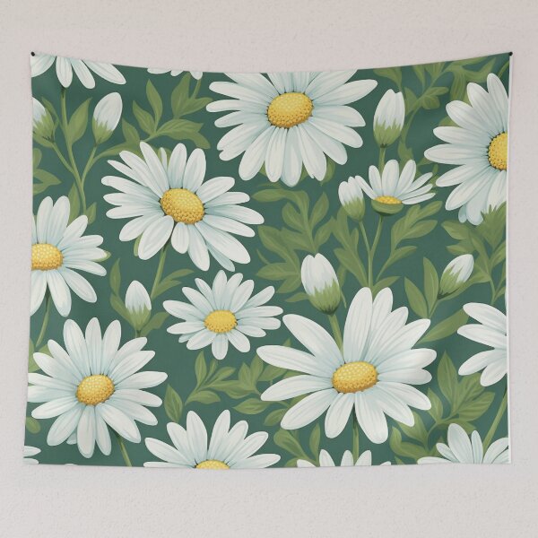 Item preview, Green White Flower Pattern Spring Aesthetic Marguerite Blasingame Jan Berenstain designed and sold by SMARTKIT  DESIGNAGENCY.