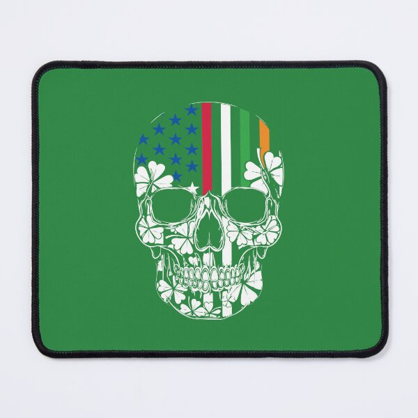 Item preview, American and Irish Skull Flag St Patrick’s Day designed and sold by Wild-Co.