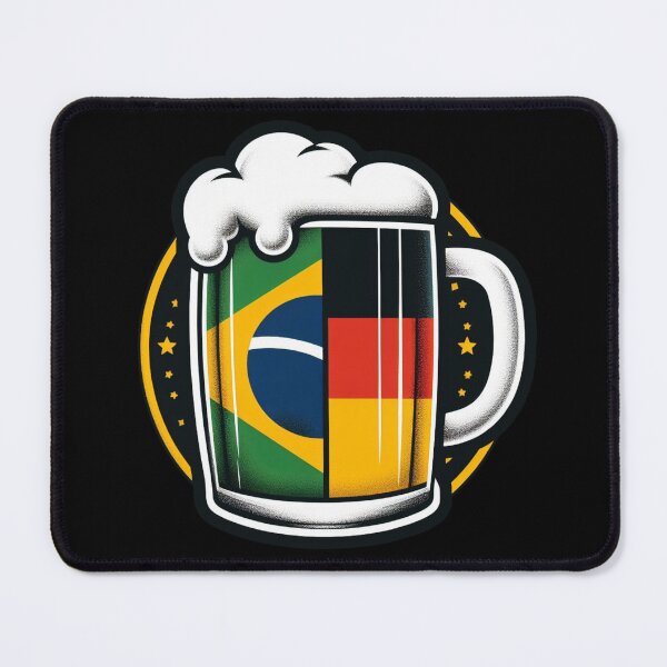 Item preview, Beer mug with Brazil and Germany flag in it designed and sold by rwstamp.