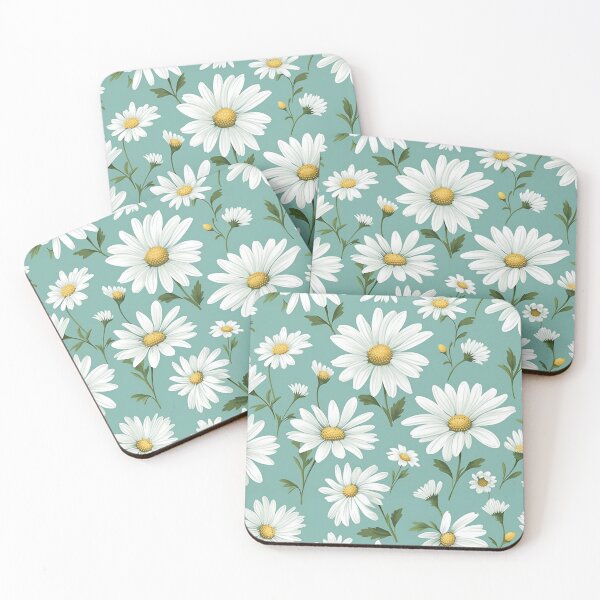 Item preview, Green White Flower Pattern Spring Aesthetic Marguerite Blasingame Jan Berenstain designed and sold by SMARTKIT  DESIGNAGENCY.