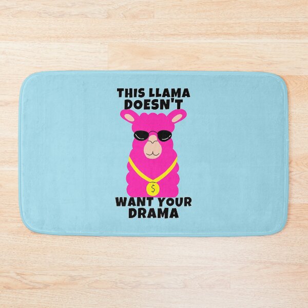 Item preview, This Llama Doesn't Want Your Drama Cute Funny Alpaca Pun designed and sold by ricricswert.