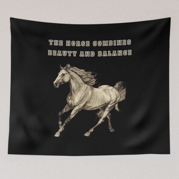 Item preview, The Horse Combines Beauty And Balance  designed and sold by mirciashop.