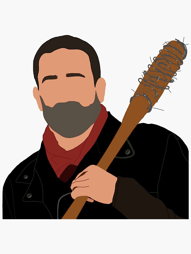 Negan Smith The Walking Dead sticker