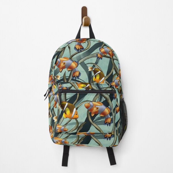 Item preview, Clown fish swimming within seaweed underwater (Green) designed and sold by Khaled Shaban Ali.