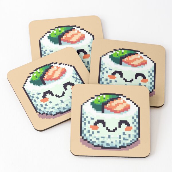 Item preview, Sushi makes me happy designed and sold by DakaPixelArt.