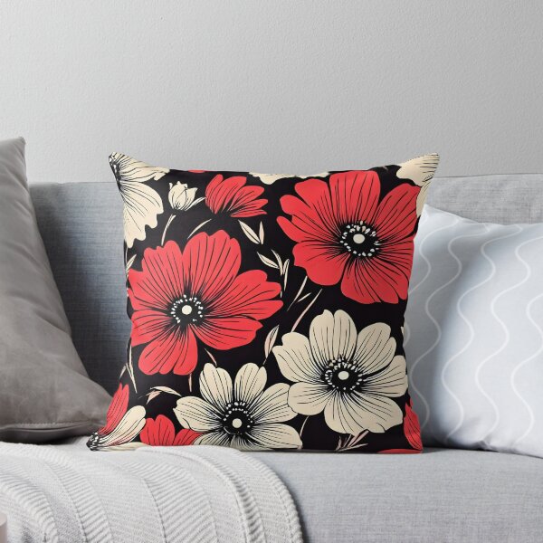 Aperçu de l'œuvre motif de fleur rouge simple créée et vendue par Doguldo.