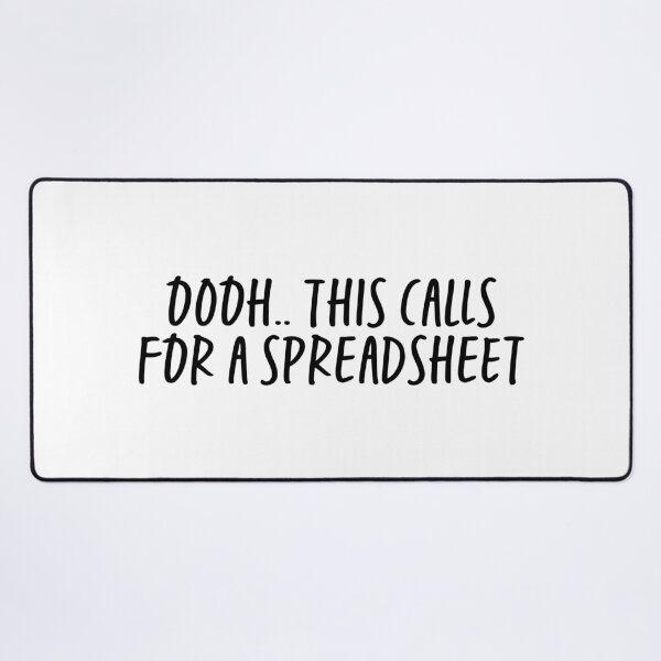 Item preview, Oooh This Calls For A Spreadsheet designed and sold by ScienceCorner.