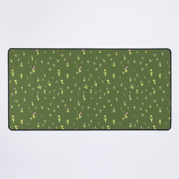 Item preview, Tiny Tulips on Lush Dark Green Background designed and sold by KarenEHaley.