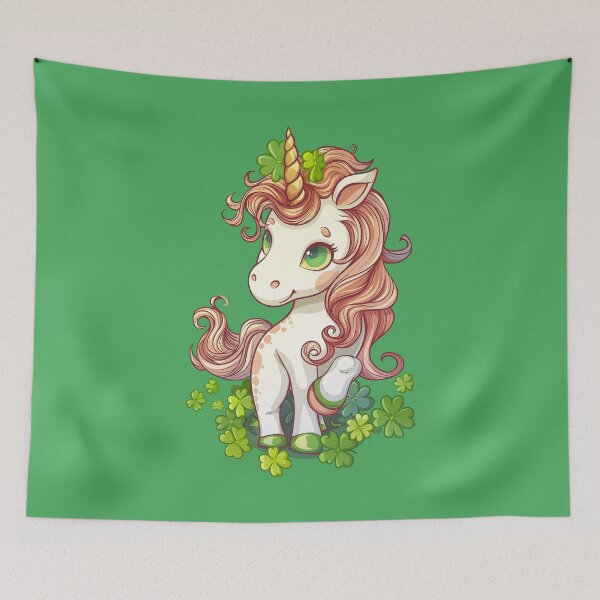 Item preview, St Patrick Day Irish Unicorn designed and sold by Wild-Co.
