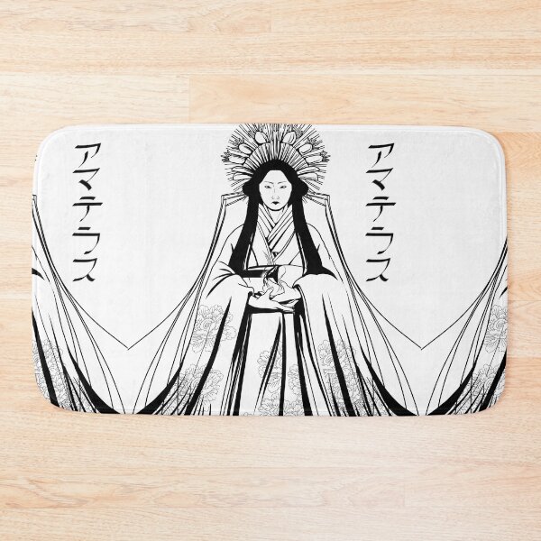 Item preview, Sun Goddess Amaterasu Black and white - Katakana Typography designed and sold by Leeh-designs.