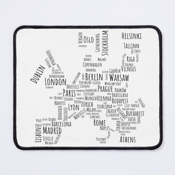 Item preview, Stylized map of Europe (light version) designed and sold by Feyd-Design.