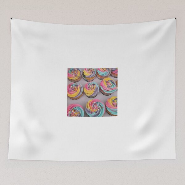 Item preview, Rainbow cupcakes designed and sold by sugarrosekitch.