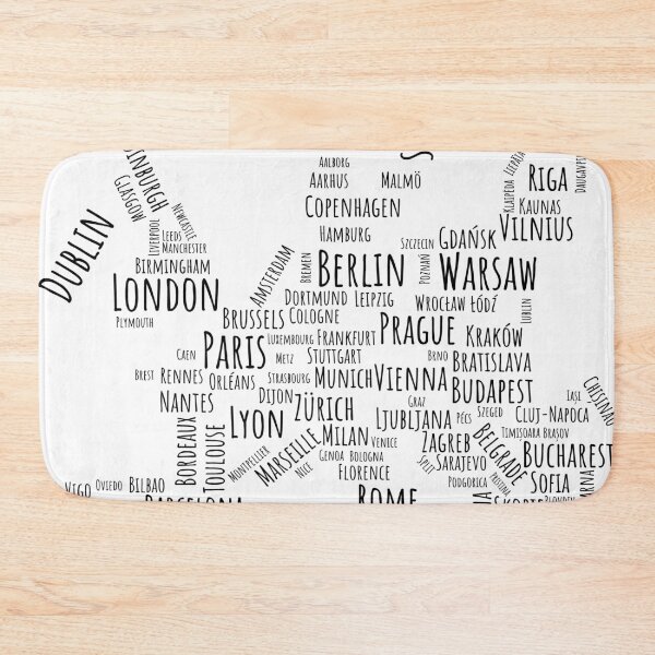 Item preview, Stylized map of Europe (light version) designed and sold by Feyd-Design.