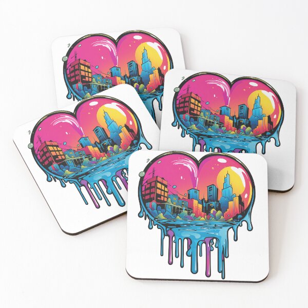 Item preview, Urban Heart Graffiti City designed and sold by slemfiskz.
