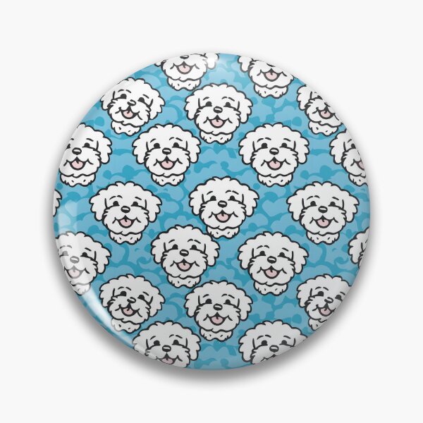 Item preview, Cute Blue Shichon Dog Pattern designed and sold by Leonardo Palumbo.