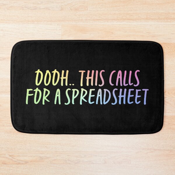 Item preview, Oooh This Calls For A Spreadsheet designed and sold by ScienceCorner.