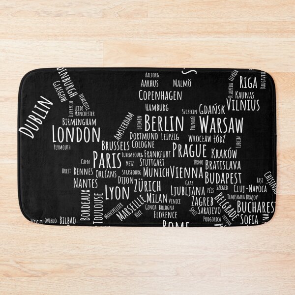 Item preview, Stylized map of Europe (dark version) designed and sold by Feyd-Design.