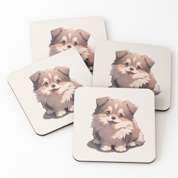 Item preview, Cute Kawaii Happy Puppy Smiling Dog designed and sold by CozyKawaiiArt.