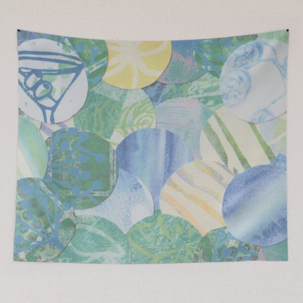 Item preview, art orbs blue  designed and sold by KimCodnerDesign.