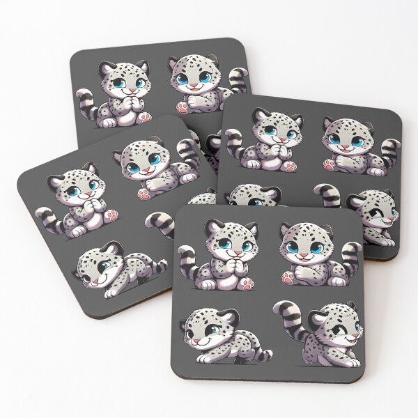 Item preview, Cute Perfect Snow Leopards designed and sold by Irbisinthebox.