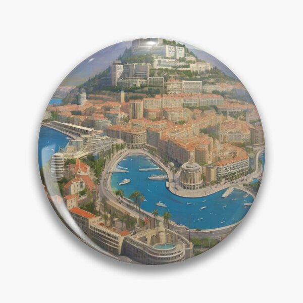 Item preview, Map of Monaco  designed and sold by Lexicon-Looks.